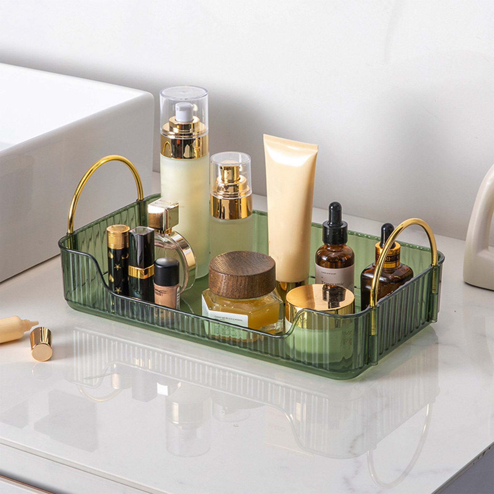 Home Bathroom Accessories - Органайзер для ванной комнаты: элегантная акриловая
