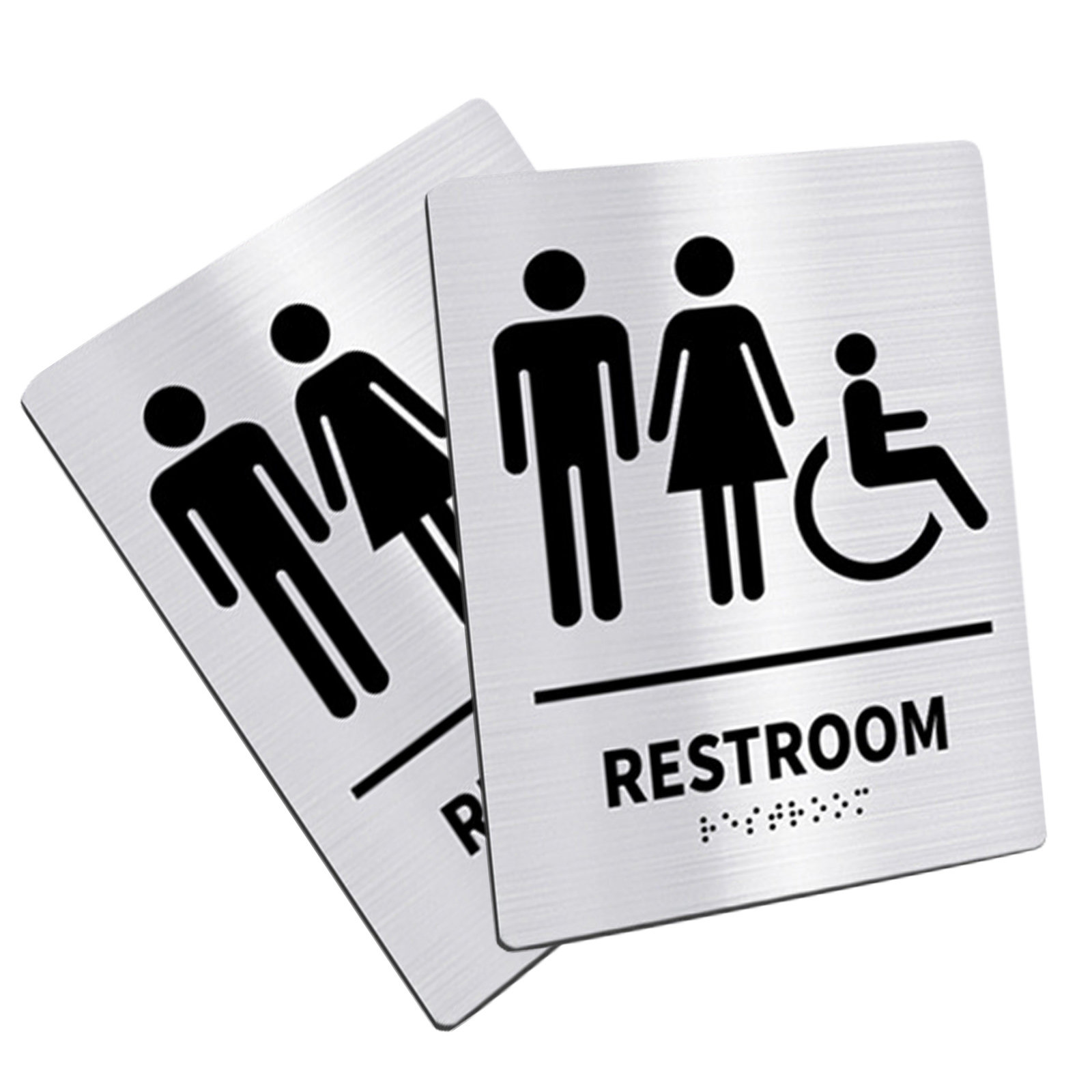 Home Bathroom Signs - 2 шт. таблички для туалета из