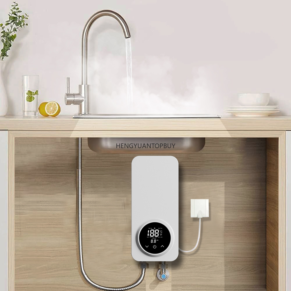 Home Bathroom Geyser - Миниатюрный проточный электрический водонагреватель для кухни,