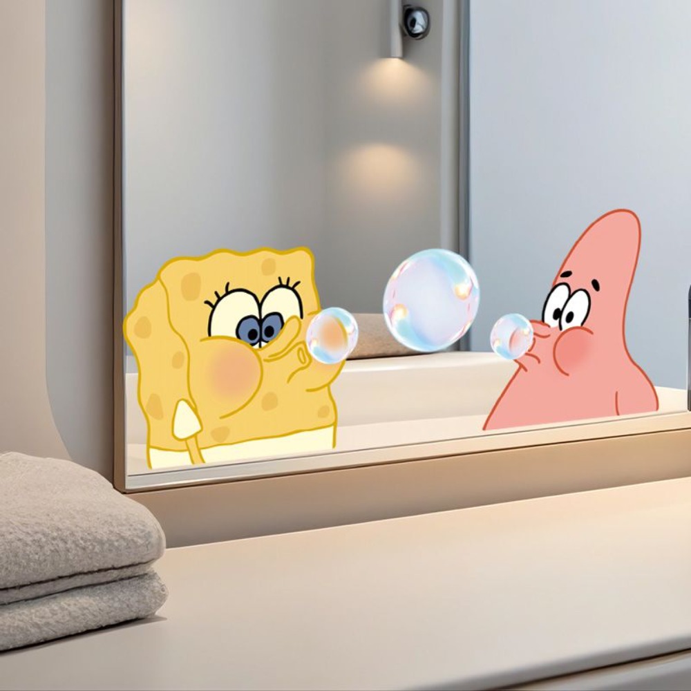 Home Bathroom Accessories - Наклейки на зеркало в ванную комнату