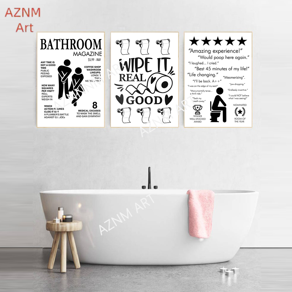 Настенная живопись на холсте,  – обзор и цена Home Bathroom Signs