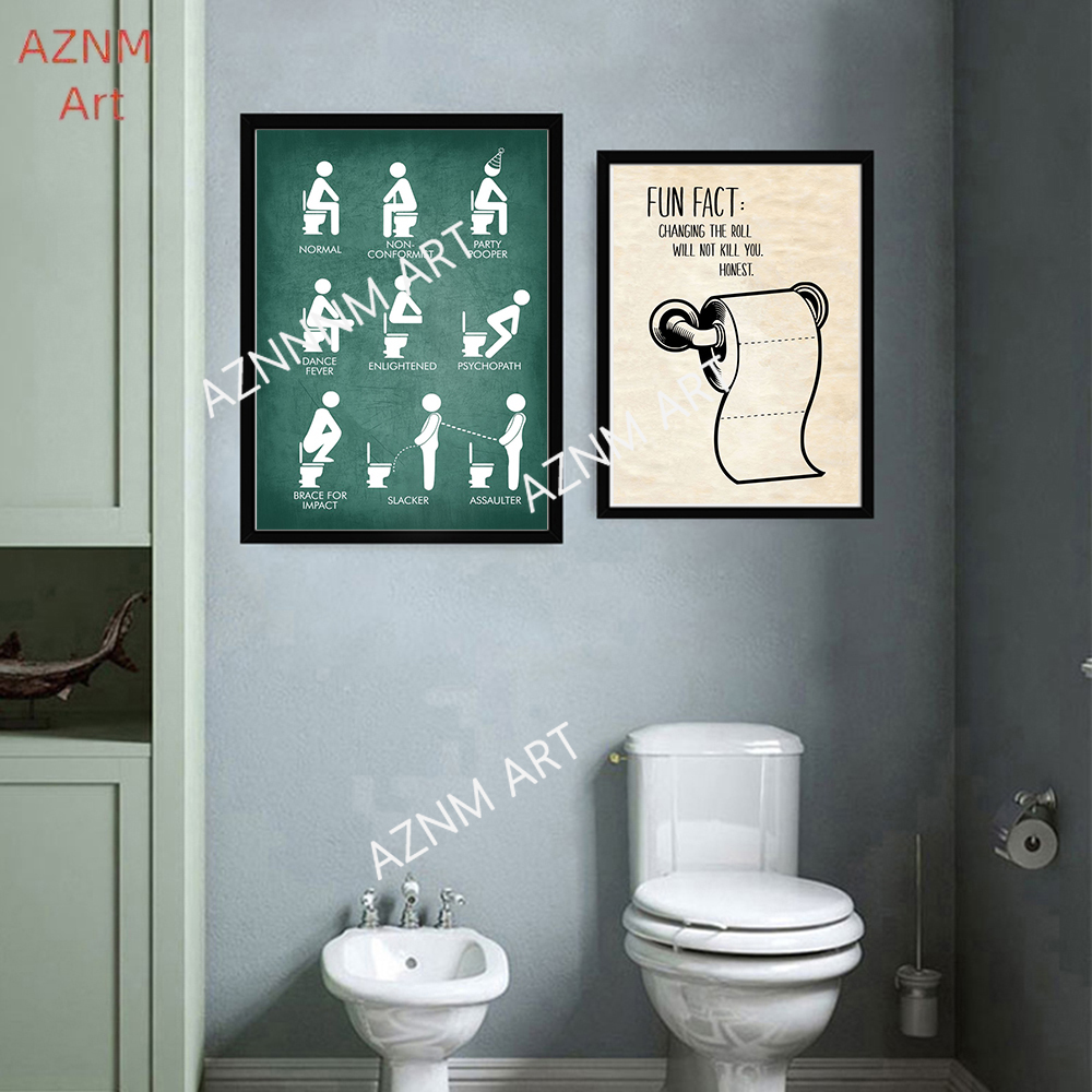 Настенная живопись на холсте,  – обзор и цена Home Bathroom Signs