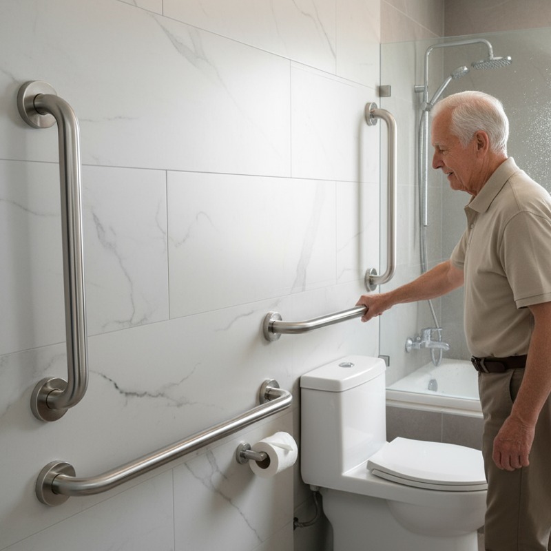 Многоразмерные поручни из нерж – обзор и цена Home Bathroom Grab Bar