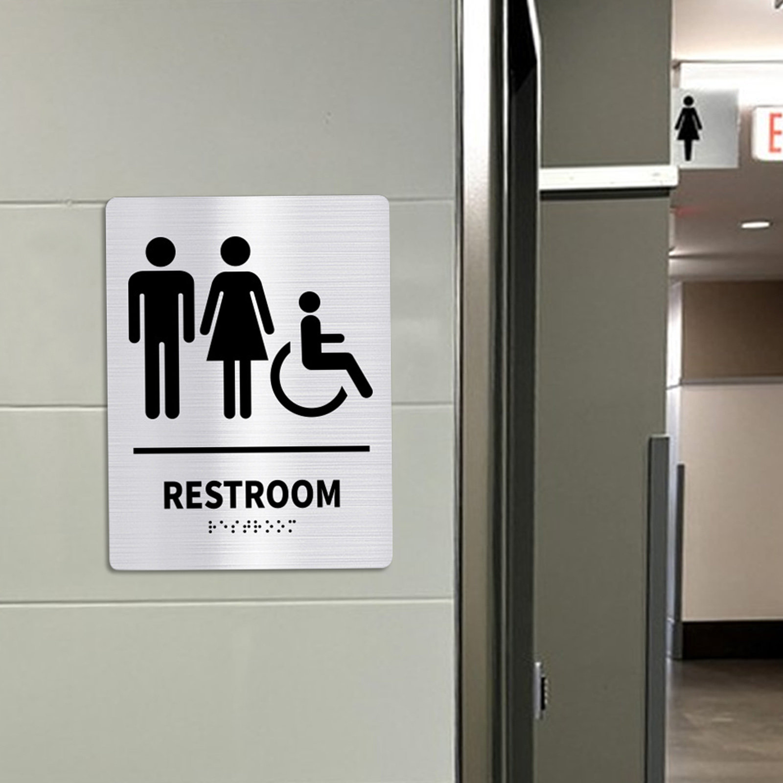 2 шт. таблички для туалета из  – обзор и цена Home Bathroom Signs