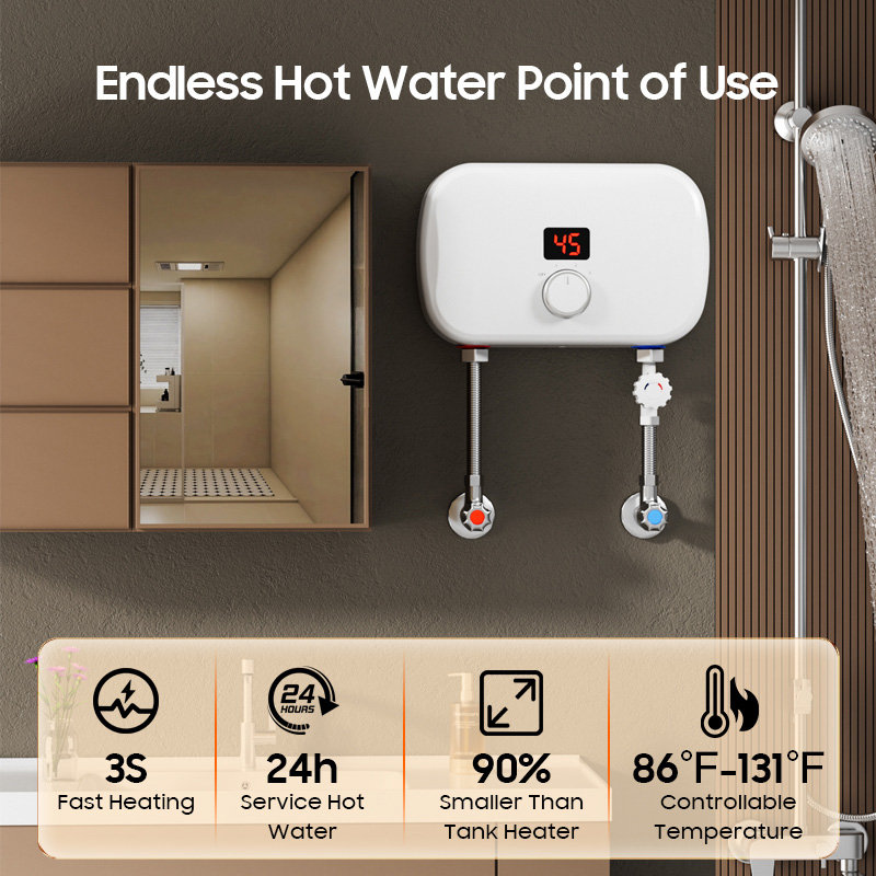 Бытовой мини-проточный водонаг – обзор и цена Home Bathroom Geyser